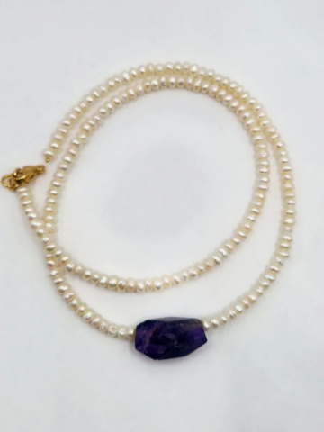 choker din perle si ametist [3]