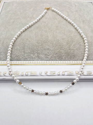 Choker | Perle tip Mallorca | Steluțe [2]