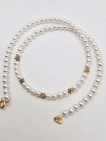 Coliere - Choker | Perle tip Mallorca | Steluțe