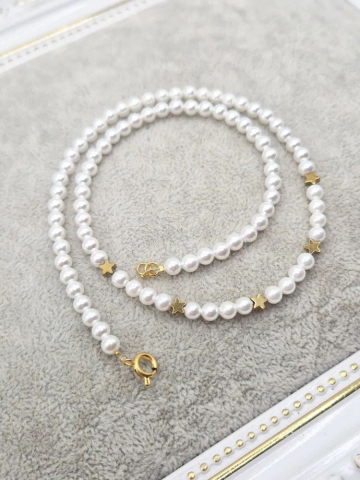 Choker | Perle tip Mallorca | Steluțe [3]