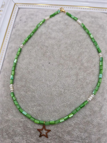 Choker | Sidef verde | Baby Pearls [3]