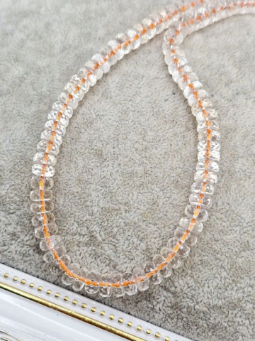 Citrin - Citrin rondele fațetate 7.5x3.5mm - 1 buc