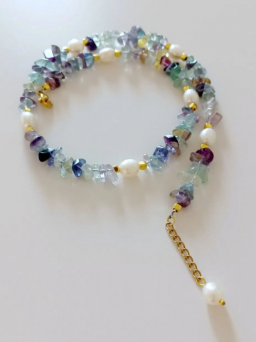 Colier din Ametist cu Perle baroc [4]