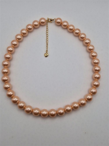 Colier din perle Mallorca | Roz somon [1]