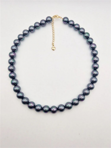 Colier | Perle Mallorca | Negre | Aur [3]