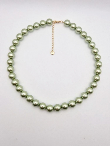 Colier | Perle tip Mallorca | Verde | Aur [1]