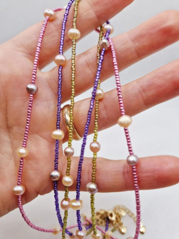 Colier | Perle naturale | mărgele Toho [3]