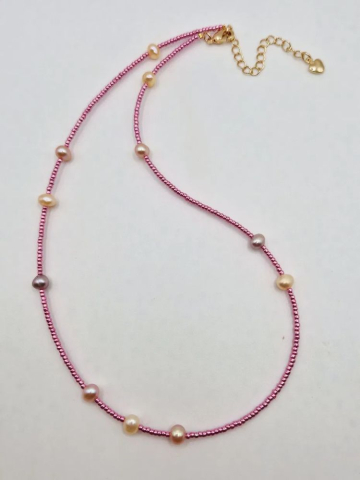 BIJUTERII HANDMADE - Colier | Perle naturale | mărgele Toho