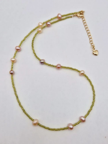 BIJUTERII HANDMADE - Colier | Perle naturale | mărgeluțe Toho