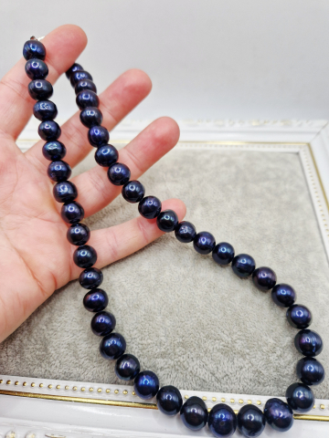 Colier | Perle naturale negre [1]