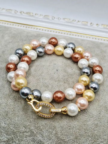 Colier | Perle tip Mallorca | Cubic zirconia [2]