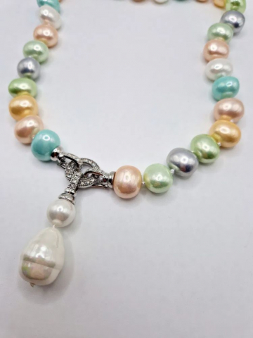 Colier | Perle tip Mallorca | Cubic zirconia [1]