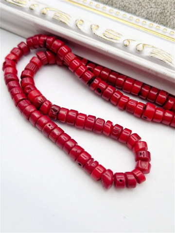 Coral - Coral rondele 6x3,8mm - 1 buc