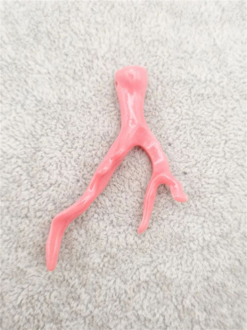 Coral roz crenguță 48x36mm - 1 buc [0]