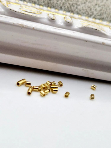 Crimpi argint aurit 1.5mm - 1 buc [1]