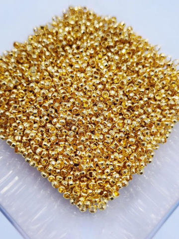 Aliaj auriu - Crimpi auriu 1.5mm - 1 gram