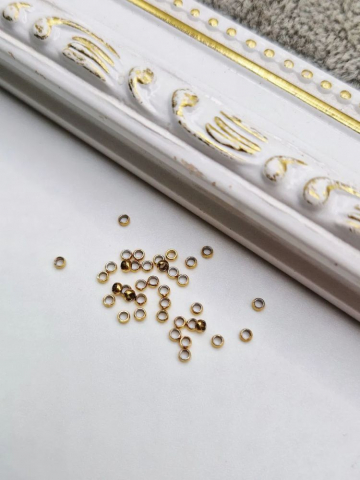 Inox - Crimpi inox auriu de 1.5mm - 1 gram
