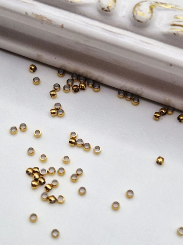 Inox - Crimpi inox auriu 1mm