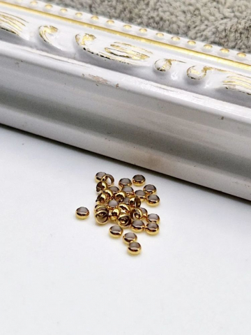 Crimpi inox auriu 2mm - 1g [1]