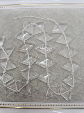 PIETRE SEMIPRETIOASE - Cristal de stâncă romb 13x25mm - 1 buc