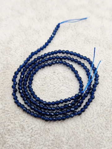 Cristale rondele 2mm - Cristale de 2mm albastru cerneală.