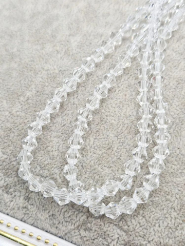 Cristale biconice - Cristale biconice, transparente 5.5mm - 1 buc