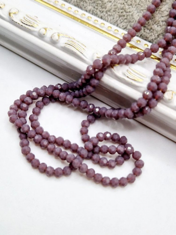 Cristale rondele 3mm - Cristale mov 3mm