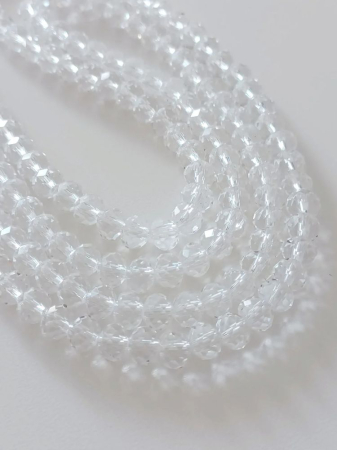 MĂRGELE - Cristale rondele, 6x4mm - 1 buc