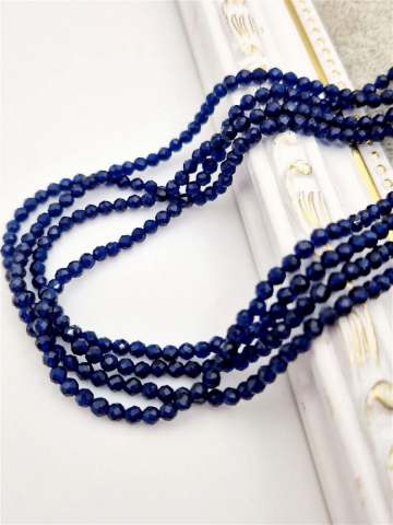 MĂRGELE - Cristale rondele, albastru cerneală, 2.8mm - 1 buc