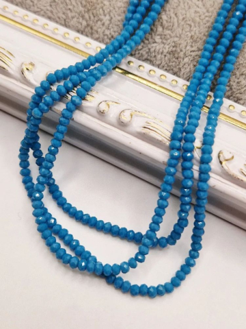 MĂRGELE - Cristale rondele turcoaz 3mm - 1 buc