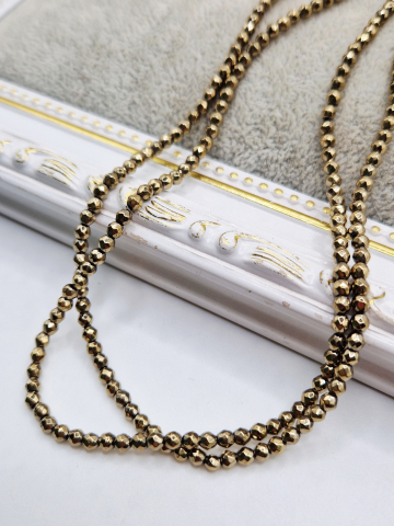 Hematit - Hematit auriu fatetat 3mm