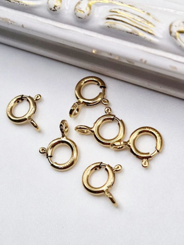 Aur filat - Închizătoare aur filat 7mm - 1 buc