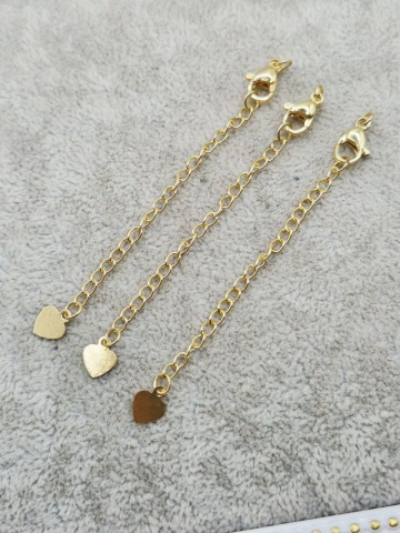 INCHIZĂTORI - Închizătoare cu lanț prelungitor, inox - 1 buc