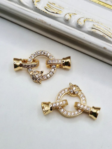 INCHIZĂTORI - Închizătoare cubic zirconia vulpe 28mm - 1buc