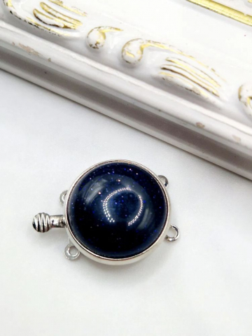 INCHIZĂTORI - Închizătoare goldstone albastră - 1buc