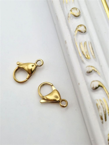 Închizătoare, inox auriu, 8x15mm - 1 buc [0]