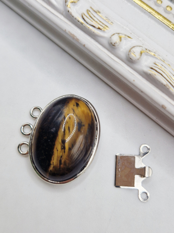 Închizătoare ochi de tigru, 27mm - 1 buc [1]