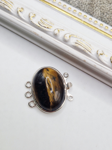 INCHIZĂTORI - Închizătoare ochi de tigru, 27mm - 1 buc