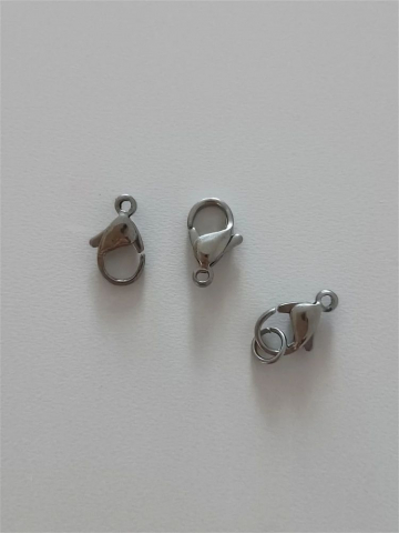 Inox - Închizătoare oțel inoxidabil 12x8mm - 1 buc