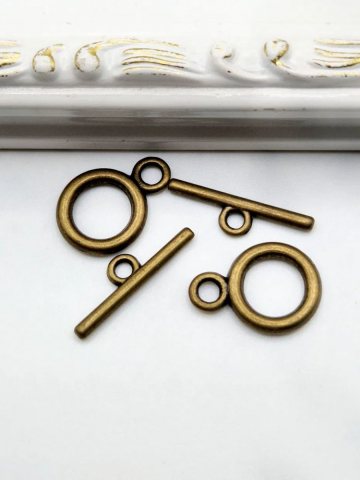 Bronz - Închizătoare toggle bronz - 1 buc