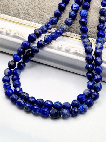 Lapis Lazuli - Lapis lazuli fațetat 6mm - 1 buc