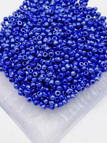 Mărgele de nisip/sticlă 2mm - Mărgele de nisip albastru perlat 2mm - 30gr