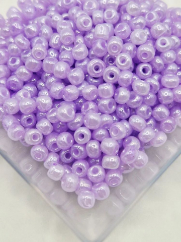 Mărgele de nisip/sticlă 4mm - Mărgele de nisip lila, 4mm