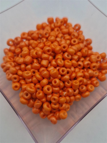 Mărgele de nisip/sticlă 2mm - Mărgele de nisip, portocaliu intens, 2mm