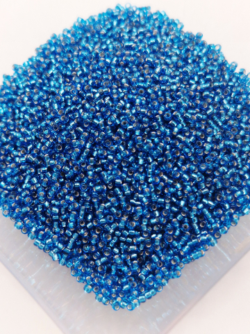 Miyuki 15/0 - Miyuki 1.5mm, Silver Lined Capri Blue - 5g