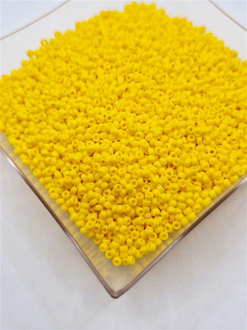 Miyuki 11/0 - Miyuki 2mm , galben opac 0404D - 5g