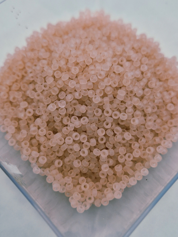 Miyuki 11/0 - Miyuki 2mm Matted Transp. Pale Pink 0155f - 5g