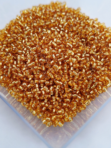 Miyuki 11/0 - Miyuki 2mm, Silver Lined Dark Gold 0004 - 5g