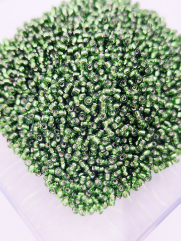 Miyuki 11/0 - Miyuki 2mm Silver Lined olive 0026 - 5g