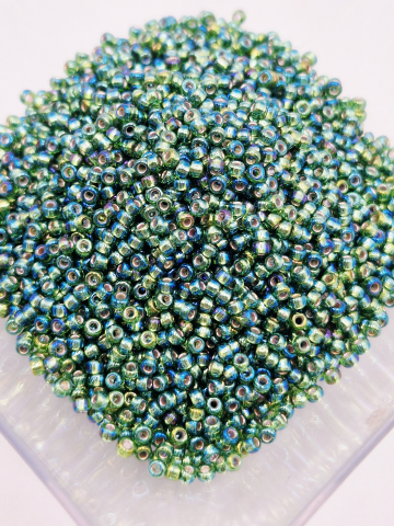 Miyuki 11/0 - Miyuki 2mm, Silver Lined Olive AB